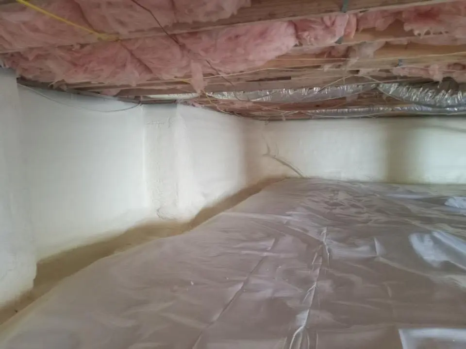 Crawl space encapsulation with closed-cell spray foam for Roof Maintenance in Sunset